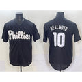 Philadelphia Phillies #10 J.T. Realmuto Black MWATKINS Lights Out Limited Stitched Jersey