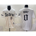 Houston Astros #0 Orbit White MWATKINS Gothic 'Houston Born Barrio Raised' Limited Stitched Jersey