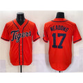 Detroit Tigers #17 Parker Meadows Orange MWATKINS With Patch Cool Base Stitched Jersey
