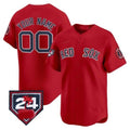 Custom Boston Red Sox 2024 Spring Training Patch Vapor Premier Limited Jersey ¨C Red MWATKINS