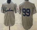 New York Yankees #99 Aaron Judge Grey MWATKINS Without Name Limited Jersey