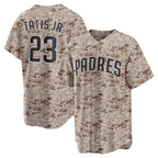 San Diego Padres #23 Fernando Tatis Jr. Camo MWATKINS USMC Alternate Replica Player Jersey