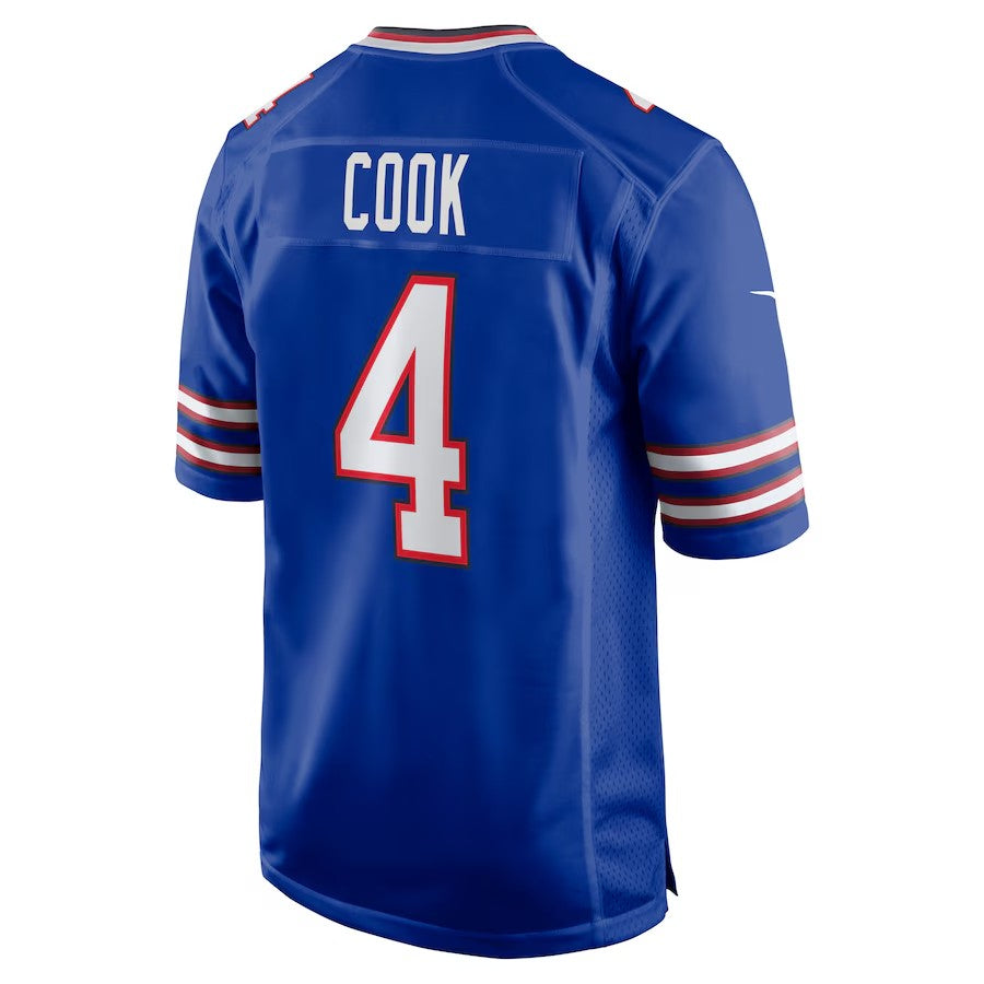 B.Bills #4 James Cook Royal MWATKINS Team Game Jersey