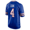 B.Bills #4 James Cook Royal MWATKINS Team Game Jersey