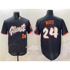 San Francisco Giants #24 Willie Mays Anthracite MWATKINS 2025 City Connect Limited Stitched Jersey