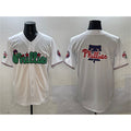 Philadelphia Phillies Team Big Logo White MWATKINS Phanatic Limited Stitched Jersey
