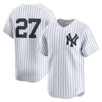 New York Yankees #27 Giancarlo Stanton White MWATKINS Home Limited Player Jersey 2