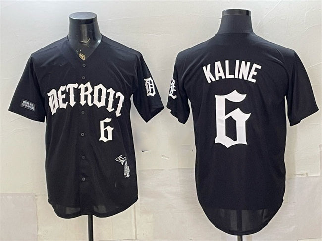 Detroit Tigers #6 Al Kaline 2026 Black MWATKINS 'Motor Gothic Edition' Vapor Premier Limited Stitched Jersey