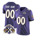 Custom B.Ravens Active Player Purple MWATKINS 2023 F.U.S.E With Patch Throwback Vapor Limited Stitched Jersey