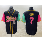 San Diego Padres #7 Ha Seong Kim Black MWATKINS NEW 2023 City Connect Cool Base Stitched Jersey