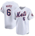 New York Mets #6 Starling Marte White MWATKINS 2024 Home Limited Stitched Jersey