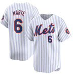 New York Mets #6 Starling Marte White MWATKINS 2024 Home Limited Stitched Jersey