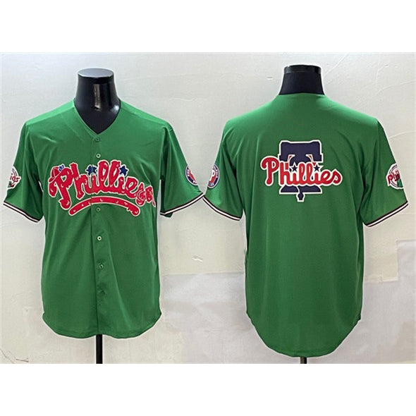 Philadelphia Phillies Team Big Logo Green MWATKINS Phanatic Limited Stitched Jersey