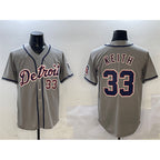 Detroit Tigers #33 Colt Keith Gray MWATKINS Cool Base Stitched Jersey