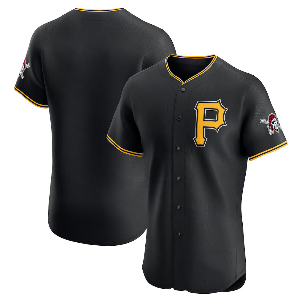 Pittsburgh Pirates Black MWATKINS Alternate Vapor Premier Elite Patch Jersey