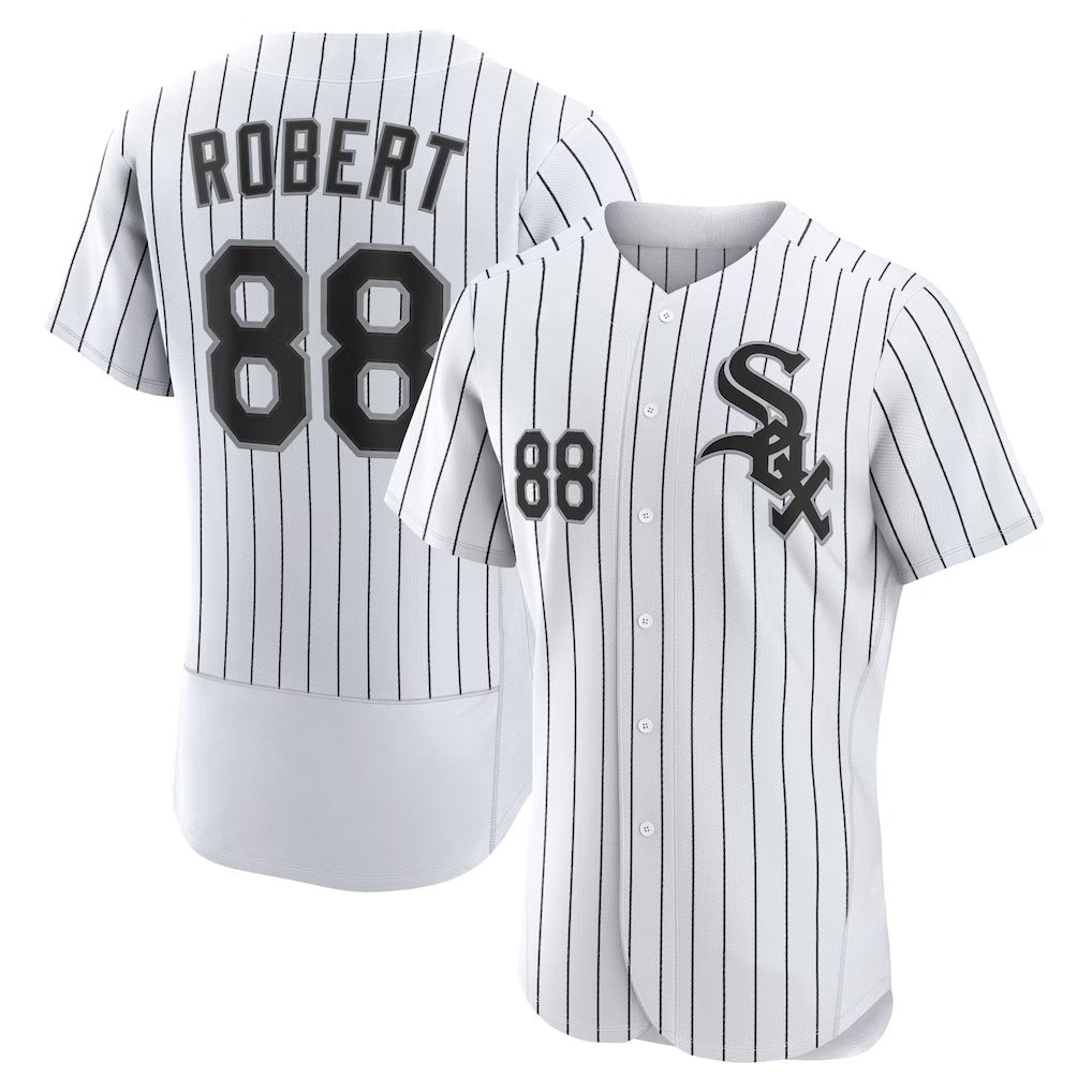 Chicago White Sox #88 Luis Robert White-Black MWATKINS Home Authentic Player Jersey