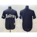 Houston Astros Blank Black MWATKINS Gothic 'Houston Born Barrio Raised' Limited Stitched Jersey