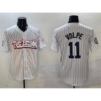 New York Yankees #11 Anthony Volpe White MWATKINS Bronx Graffiti Vapor Limited Stitched Jersey