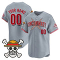 Custom Cincinnati Reds x One Piece Gray MWATKINS Vapor Premier Limited Jersey - Stitched