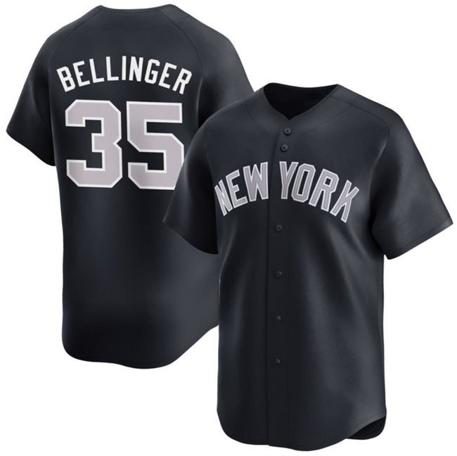 New York Yankees #35 Cody Bellinger Navy MWATKINS 2024 Alternate Limited Stitched Jersey