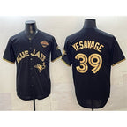 Toronto Blue Jays #39 Trey Yesavage Black Gold MWATKINS 2025 American League Champions Limited Stitched Jersey