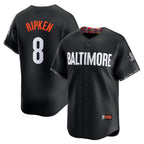 Baltimore Orioles #8 Cal Ripken Jr. Black MWATKINS City Connect Limited Player Jersey