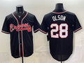 Atlanta Braves #28 Matt Olson 2026 Fashion Replica Black MWATKINS Out Stitched Jersey