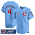Chicago Cubs #4 Pete Crow-Armstrong Blue MWATKINS 'Ryne Sandberg Tribute' Vapor Limited V3 Stitched Jersey