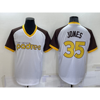 San Diego Padres #35 Randy Jones White MWATKINS Stitched Cooperstown Cool Base Jersey