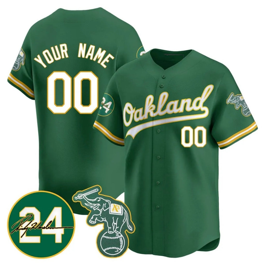 Custom Oakland Athletics Green MWATKINS Jersey - Personalized