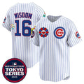 Chicago Cubs #16 Patrick Wisdom White MWATKINS 2025 Tokyo Series Limited Stitched Jersey