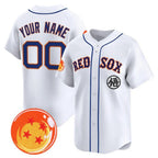 Custom Boston Red Sox x Dragon Ball White MWATKINS Vapor Premier Limited Jersey - All Stitched