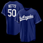 Los Angeles Dodgers #50 Mookie Betts Royal MWATKINS Alternate Replica Jersey