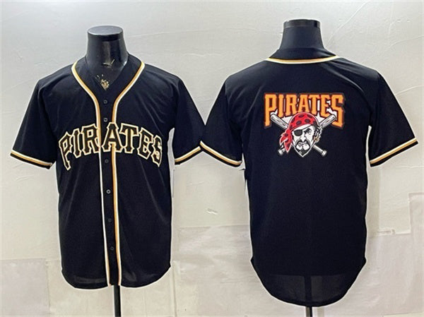 Pittsburgh Pirates Team Big Logo 2026 Fashion Black MWATKINS Out Stitched Jersey