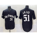 San Francisco Giants #51 Jung Hoo Lee Black MWATKINS 'Gothic Fog Edition' Vapor Premier Limited Stitched Jersey