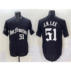 San Francisco Giants #51 Jung Hoo Lee Black MWATKINS 'Gothic Fog Edition' Vapor Premier Limited Stitched Jersey