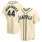 Seattle Mariners #44 Julio Rodriguez Alternate Cream MWATKINS Jersey