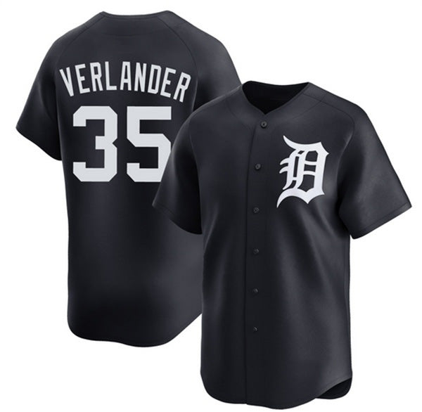 Detroit Tigers #35 Justin Verlander Black MWATKINS 2026 Limited Stitched Jersey