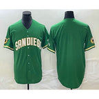 San Diego Padres Blank Green MWATKINS Cool Base Stitched Jersey
