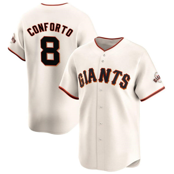 San Francisco Giants #8 Michael Conforto Cream MWATKINS Cool Base Stitched Jersey