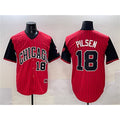 Chicago White Sox #18 Pilsen Red Black MWATKINS 2025 City Connect Limited Stitched Jersey