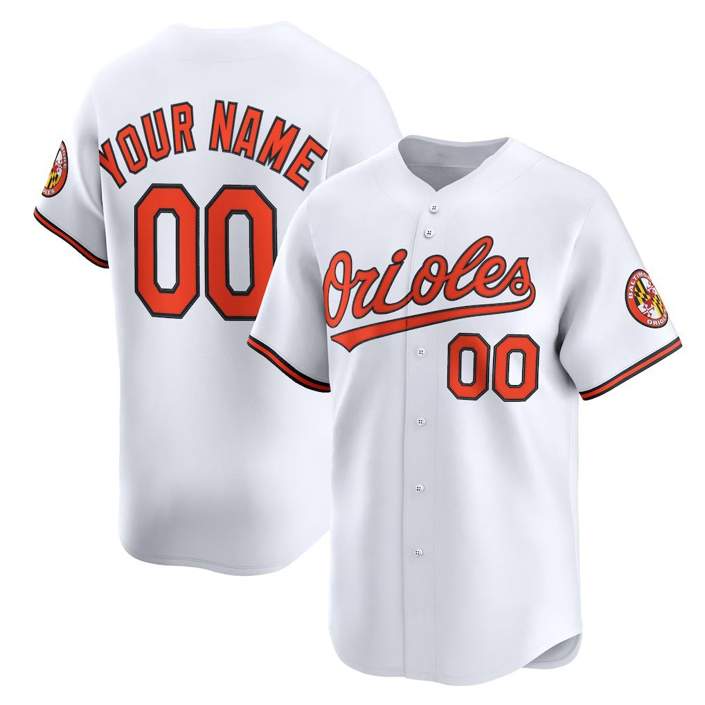 Custom Baltimore Orioles White MWATKINS Home Limited Jersey