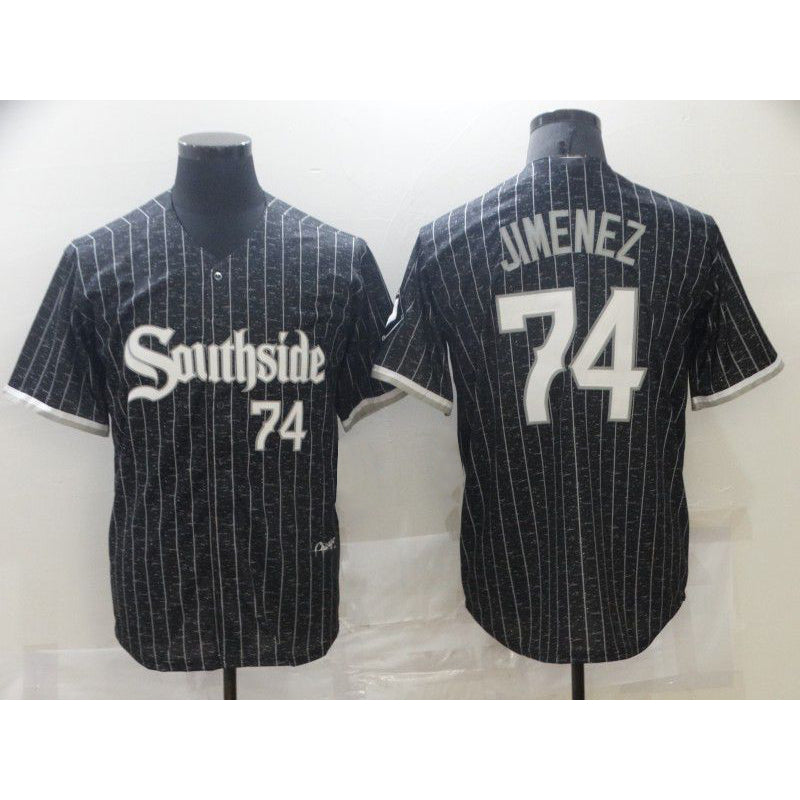 Chicago White Sox #74 Jimenez City Edition Black MWATKINS Game 2021 Jersey