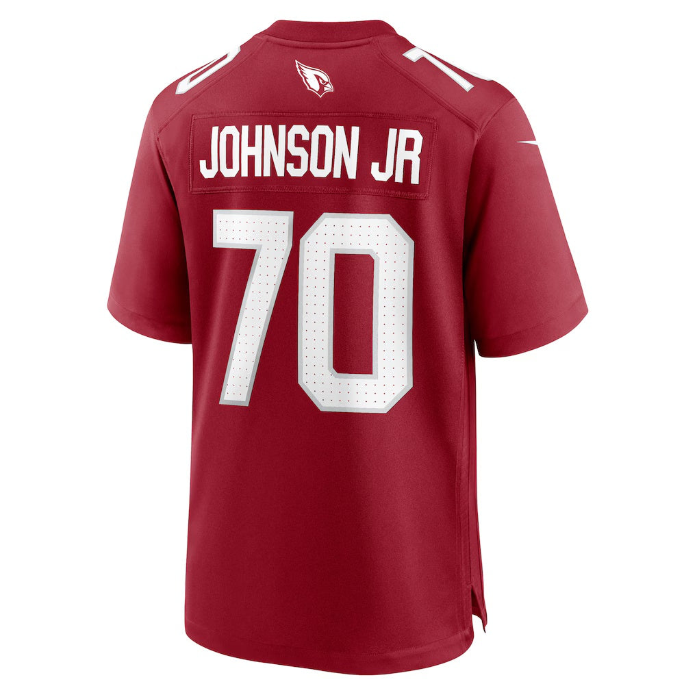 A.Cardinals #70 Paris Johnson Jr. Cardinal MWATKINS Game Jersey
