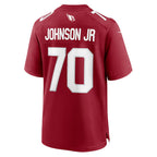 A.Cardinals #70 Paris Johnson Jr. Cardinal MWATKINS Game Jersey