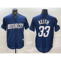 Detroit Tigers #33 Colt Keith 2024 Navy MWATKINS City Connect Cool Base Limited Stitched Jersey 2