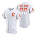 Custom San Francisco Giants White MWATKINS 2021 City Connect Flex Base Jersey