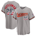 Baltimore Orioles #35 Adley Rutschman USA 250 Fourth of July Road Stadium Jersey - Gray MWATKINS