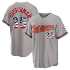 Baltimore Orioles #35 Adley Rutschman USA 250 Fourth of July Road Stadium Jersey - Gray MWATKINS