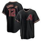 Arizona Diamondbacks #12 Lourdes Gurriel Jr. Black MWATKINS Cool Base Stitched Jersey